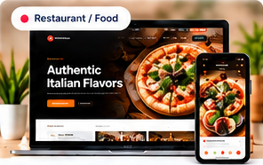 Mimi’s Pizzeria Dallas desktop and mobile website preview