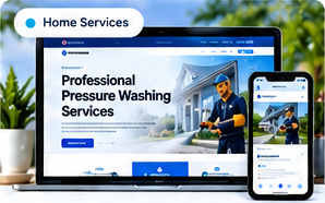 Hoss Pressure Washing desktop and mobile website preview
