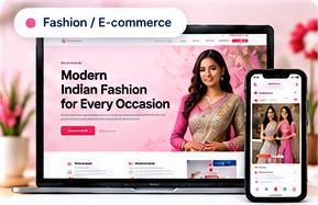 Indreeya desktop and mobile website preview