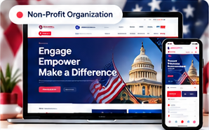 Irving Republican Women desktop and mobile website preview